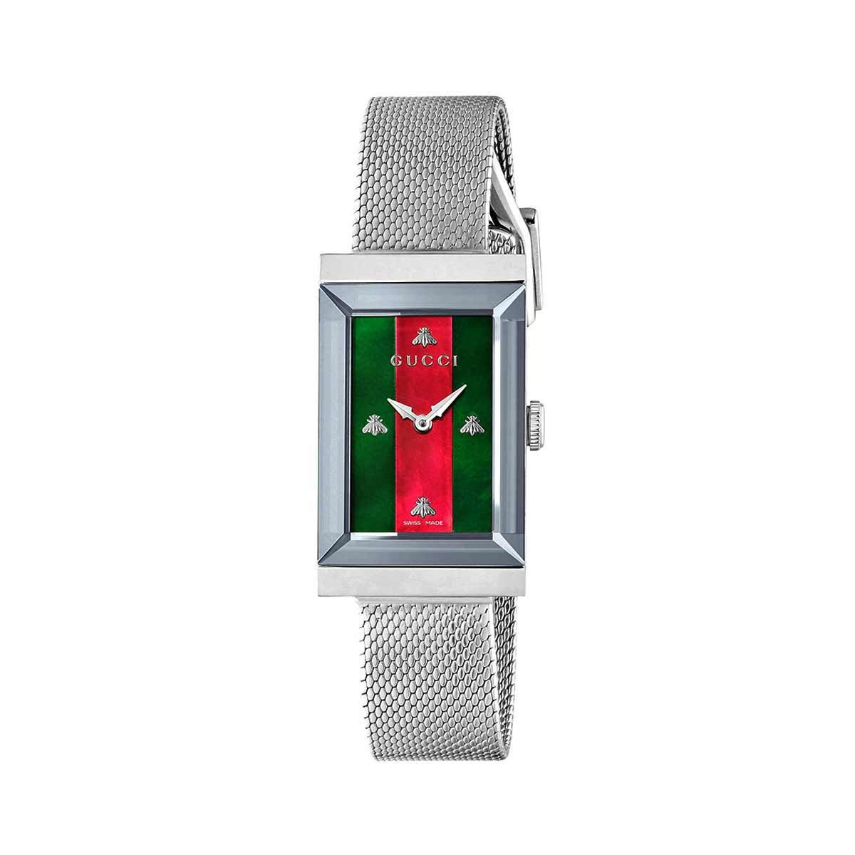 Gucci Women’s Swiss Made Quartz Stainless Steel Multi Dial 21mm Watch YA147401